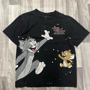 South Pole Black Tom and Jerry T-Shirt